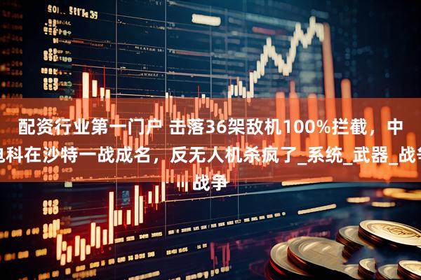 配资行业第一门户 击落36架敌机100%拦截，中电科在沙特一战成名，反无人机杀疯了_系统_武器_战争