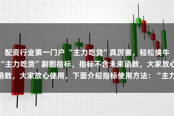 配资行业第一门户 “主力吃货”真厉害，轻松擒牛就是帅&#160;“主力吃货”副图指标，指标不含未来函数，大家放心使用，下面介绍指标使用方法：“主力吃货”使用方法：